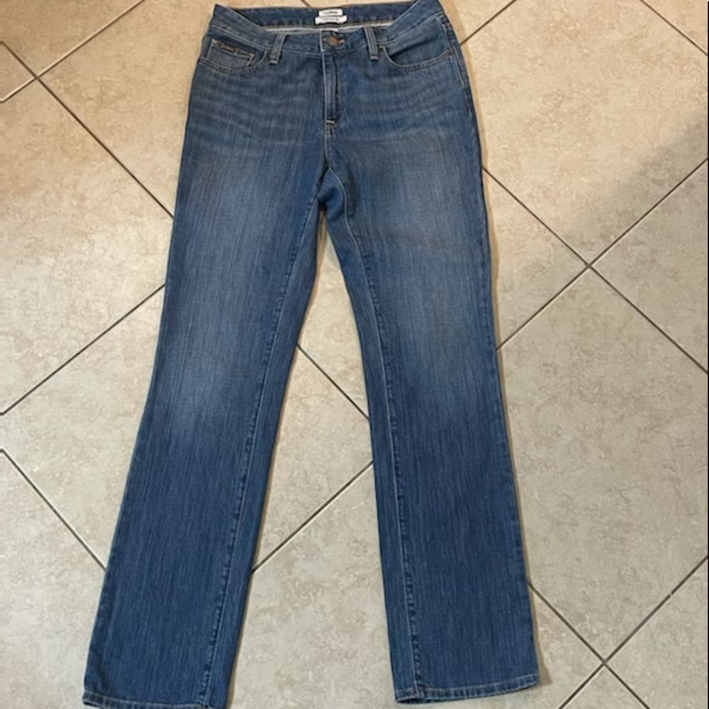 NWOT L.L Bean Womens Favorite Fit Jeans Size 4 Dark wash